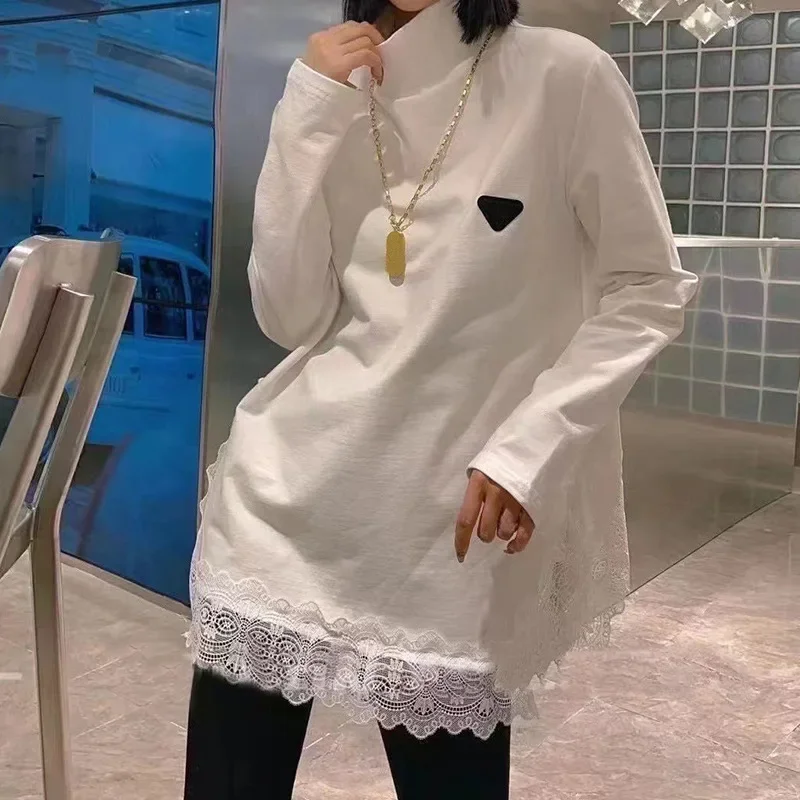 Новинка 2024 женский многослойный топ с внутренней стороны поло/черепаховый вырез