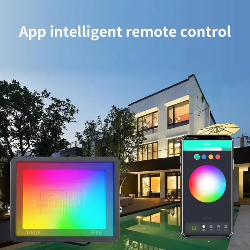 Умный светодиодный RGB прожектор Tuya фонарь с Wi-Fi рефлектор наружное