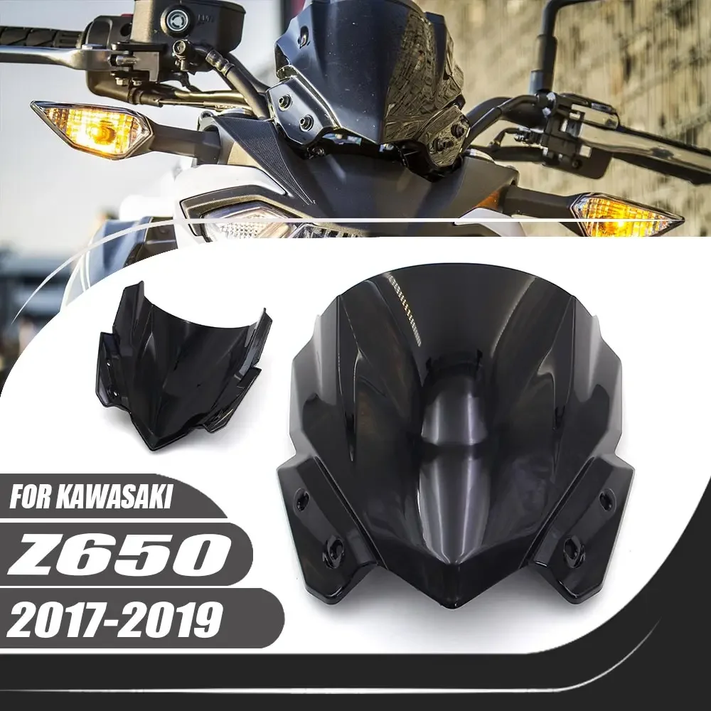 

Для Kawasaki Z650 Z 650 2017 2018 2019, лобовое стекло из АБС-пластика, дефлекторы ветрового стекла