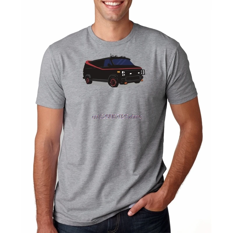 

Новое поступление, мужская летняя стильная модная футболка, футболка A-Team Van Racerback, Повседневная футболка