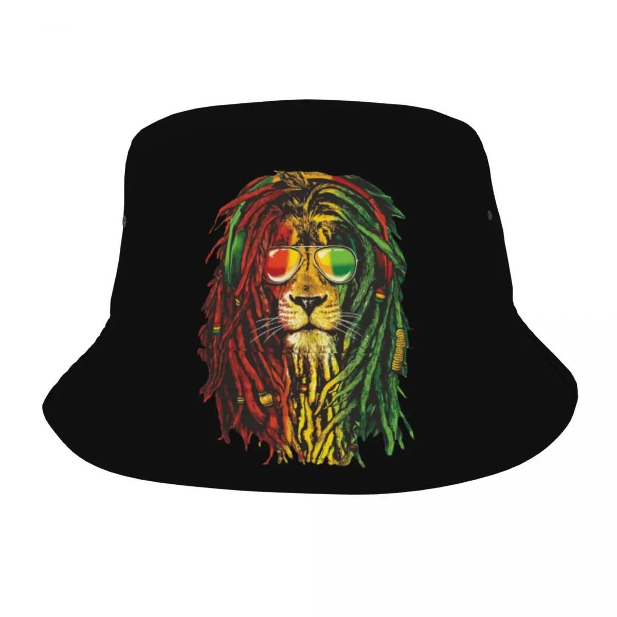 

Панама с Львом Rasta, головной убор для отдыха на пляже, для рыбалки, подходит для девушек, подростков, Боб
