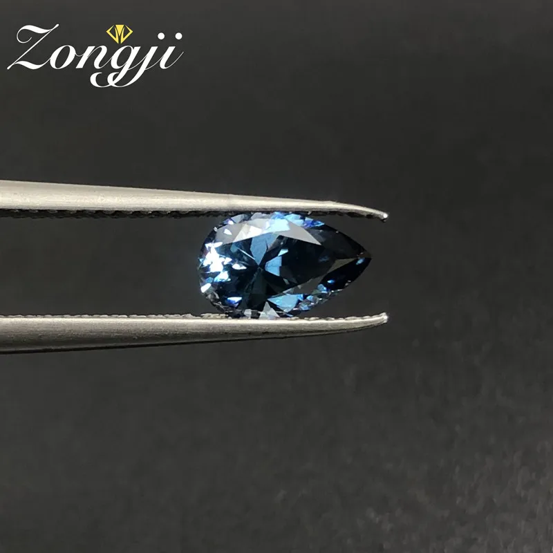 

Pear Shape Loose Moissanite Stones Vivid Blue Color Ice Flower Brilliant Gemstones Diamond VVS Clarity Engagement Jewelry Making