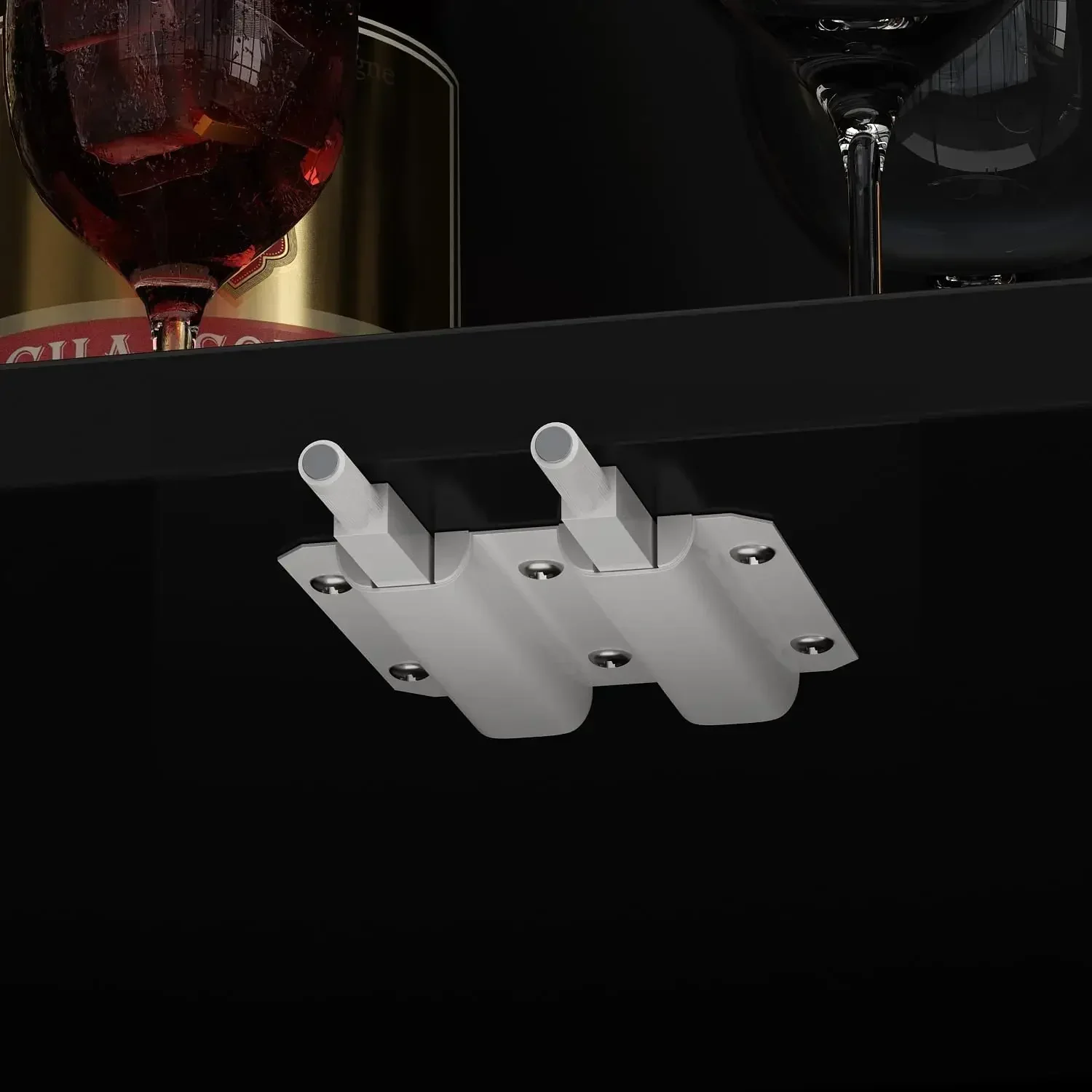 Книжный шкаф Homsee деревянный для хранения вещей домашнего офиса гостиной черный