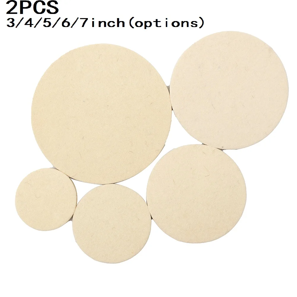 

2pcs Wool Felt Polishing Pad Wheel For Glass Stainless Steel Polishing Pad Polishing Tools Polimento Granite Tools Polish Pad