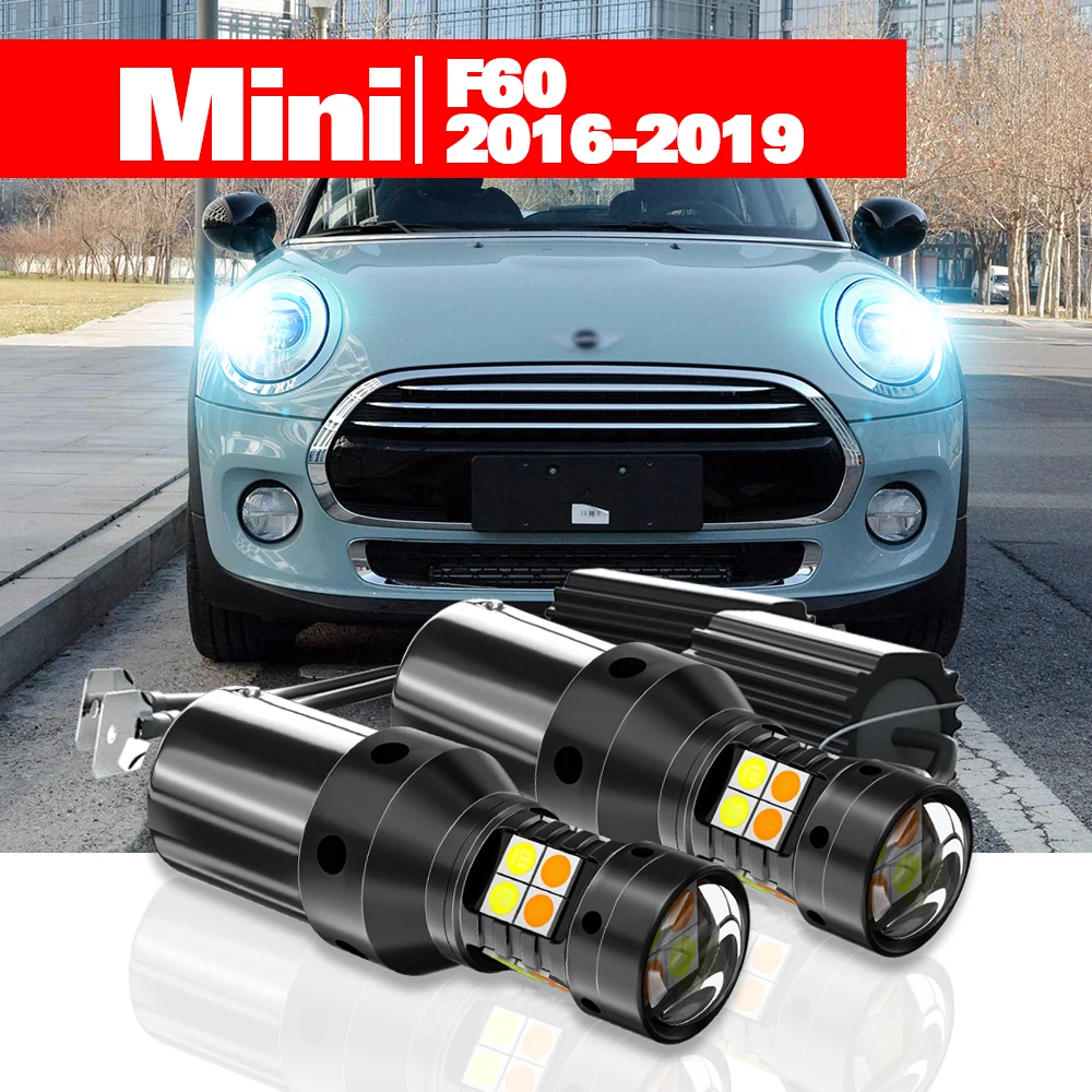 

For Mini Countryman F60 2016-2019 Accessories 2pcs LED Dual Mode Turn Signal+Daytime Running Light DRL 2017 2018
