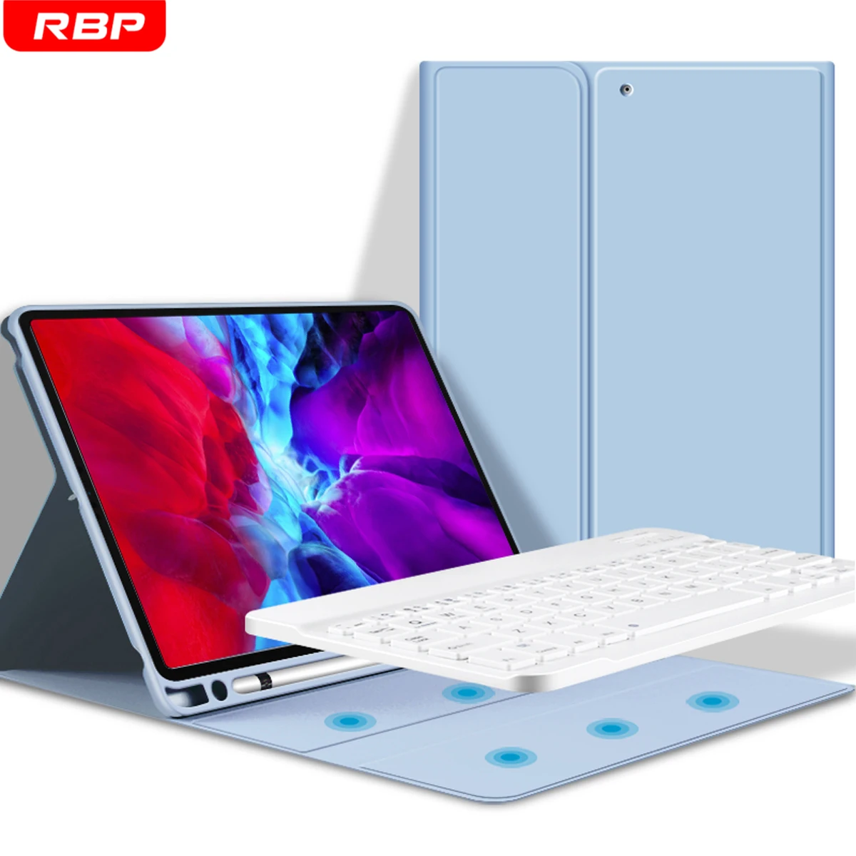 

RBP Keyboard For iPad 10.2 7th 8th 9th Case Generation Cover For iPad 9.7 5th/6th Air 4 5 10.9 2022 Mini 6 2021 Pro 11 Case