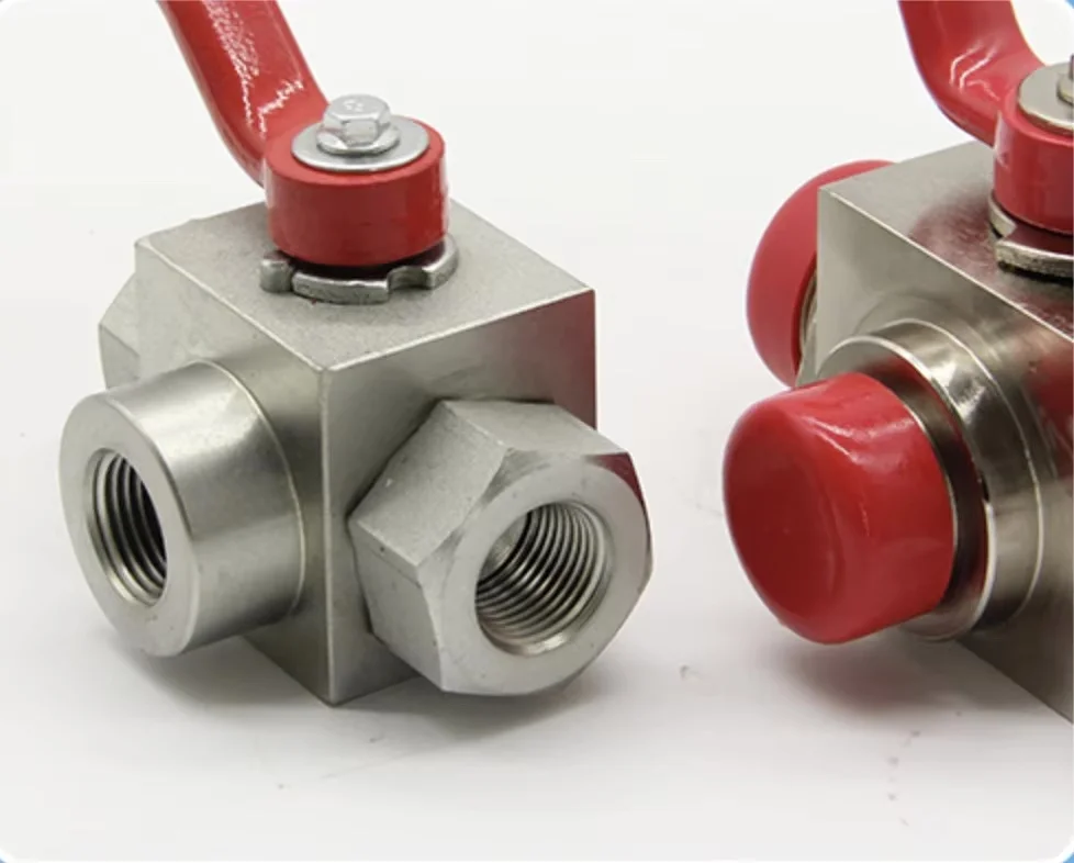 1 шт. высококачественный гидравлический двухпозиционный трехсторонний шаровой