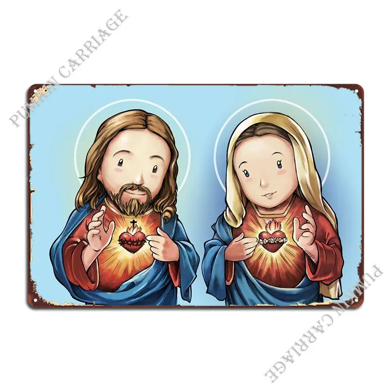 

Металлический знак Иисуса N Мэри из Священного Сердца, создание на заказ, клубный оловянный плакат