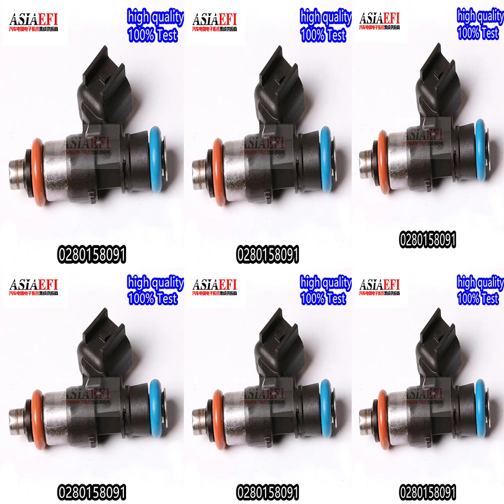 6 шт. Высококачественная топливная впрыска 0280158091 детской модели для Ford Mercury Mazda