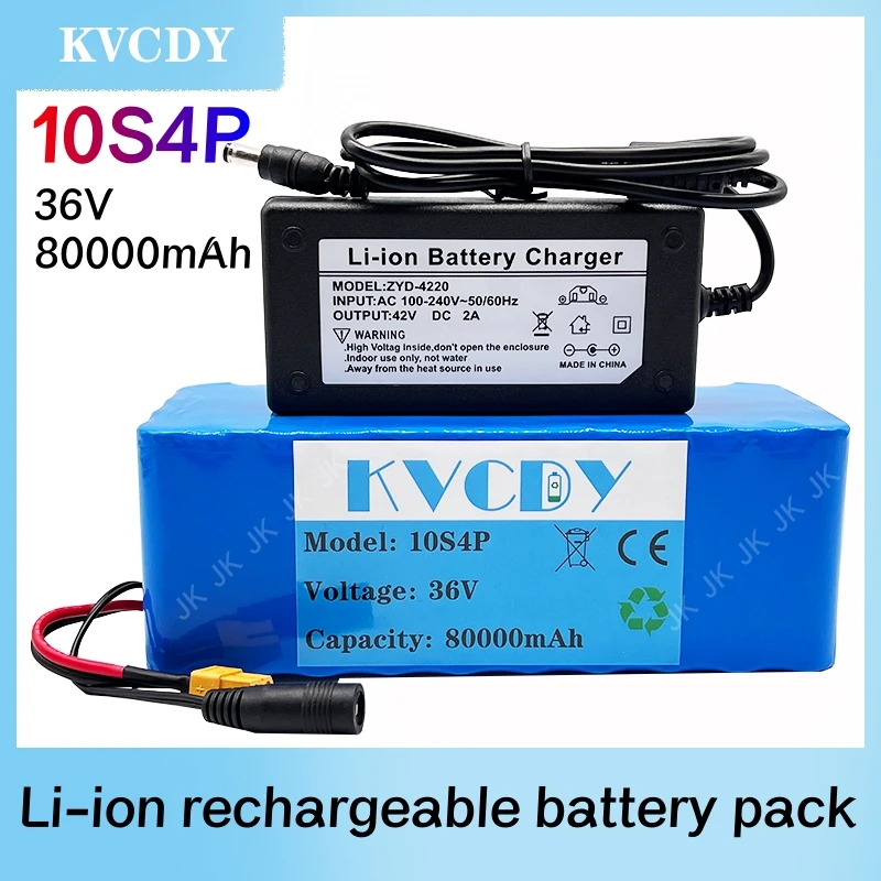 

10s4p, 36V комплект литий-ионный батарей, 80ah,42V,600W,30a, подходит для велосипедов, автомобилей и электрических скутеров, со встроенным BMS