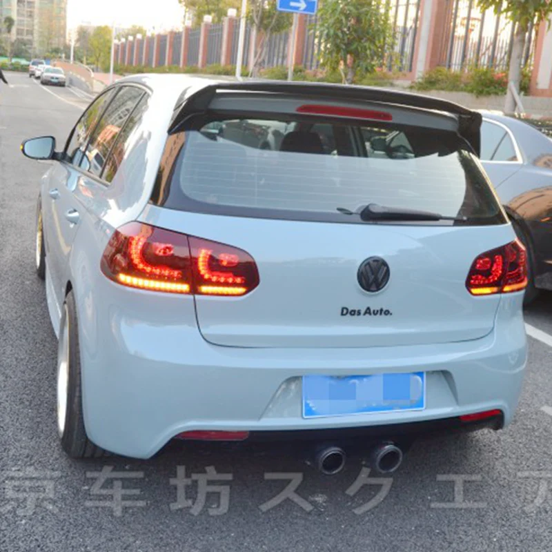 Спойлер для VW Golf 6 материал ABS заднее крыло автомобиля цвет грунтовки задний
