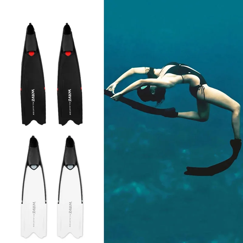 

New Professional Long Flippers 90cm Snorkeling Foot Diving Fins Adult TPR Non-slip Swimming Fins for Deep Dive Diving Equipment