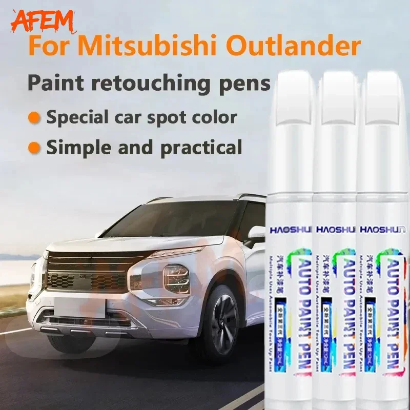 Фото Подходит для Mitsubishi Outlander, ручка для ремонта лакокрасочного покрытия, прозрачный лак, жемчужно-белый, набор для ремонта поверхности автомобильной краски, Star Diamo White W85 №1