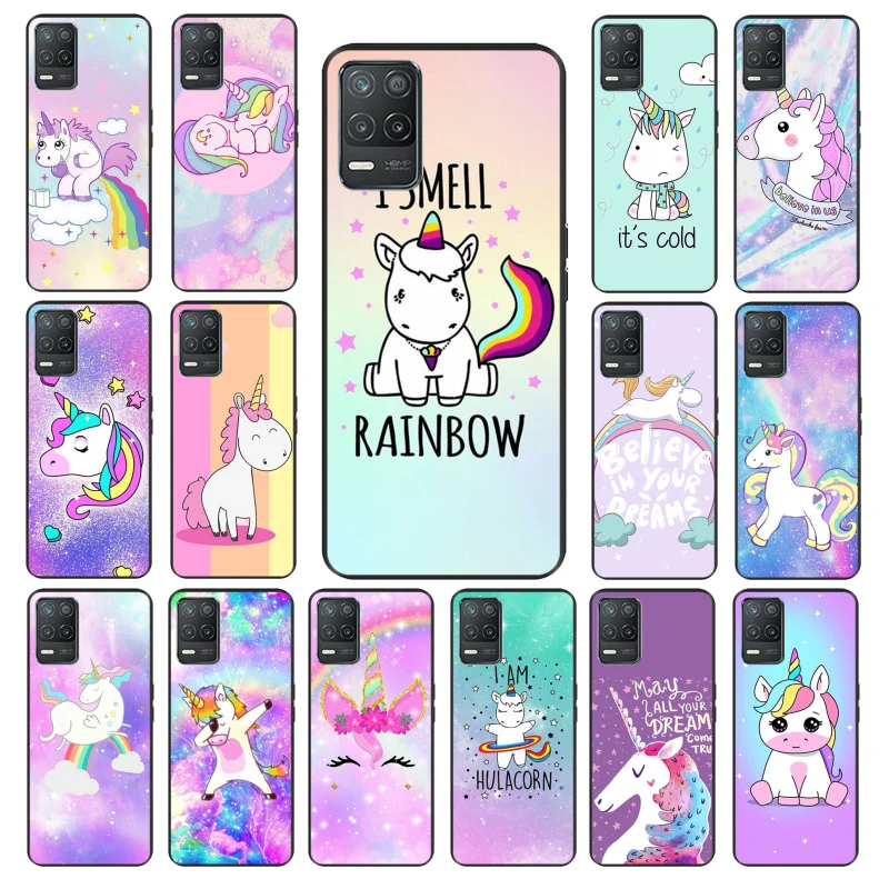 

Cute Rainbow Unicorn Phone Case for OPPO Realme 8 7 6 6Pro 7Pro 8Pro 6i 6S Realme C3 C21 C21Y C11 C15 C20 C25 X3 SuperZoom