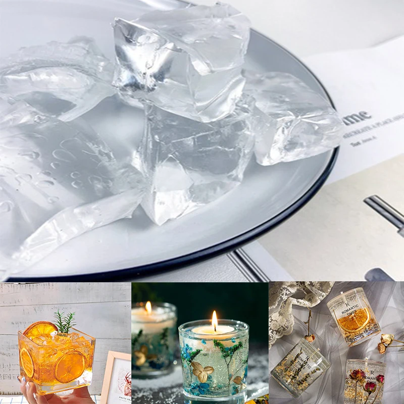 500g Jelly Wax Diy Candle Making Material Transparent Wax Raw Material Crystal Wax Smokeless