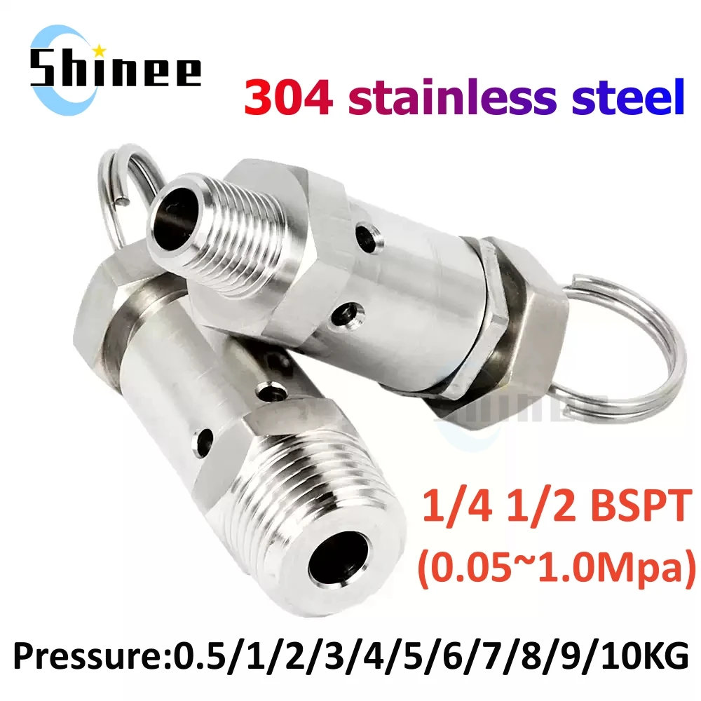 

Микропружинный предохранительный клапан из нержавеющей стали 304 для воздушных компрессоров