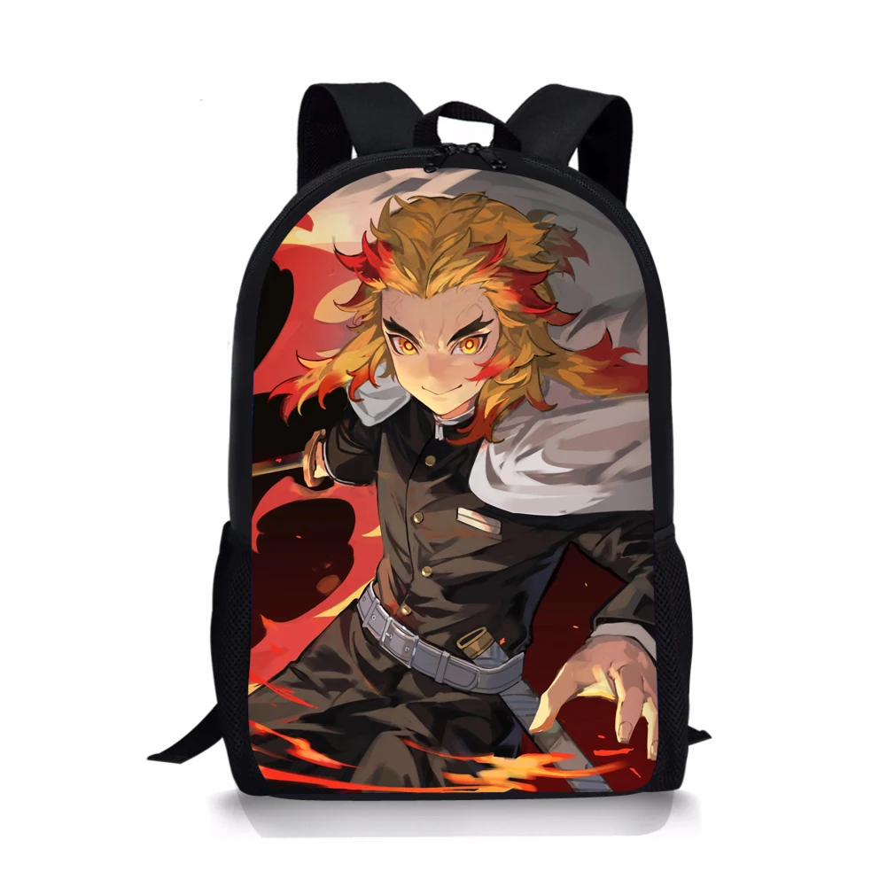 Hot Anime Demon Slayer Backpack Waterproof Student School Bags Boys Girls Bookbag Cosplay Travel Bag Knapsack