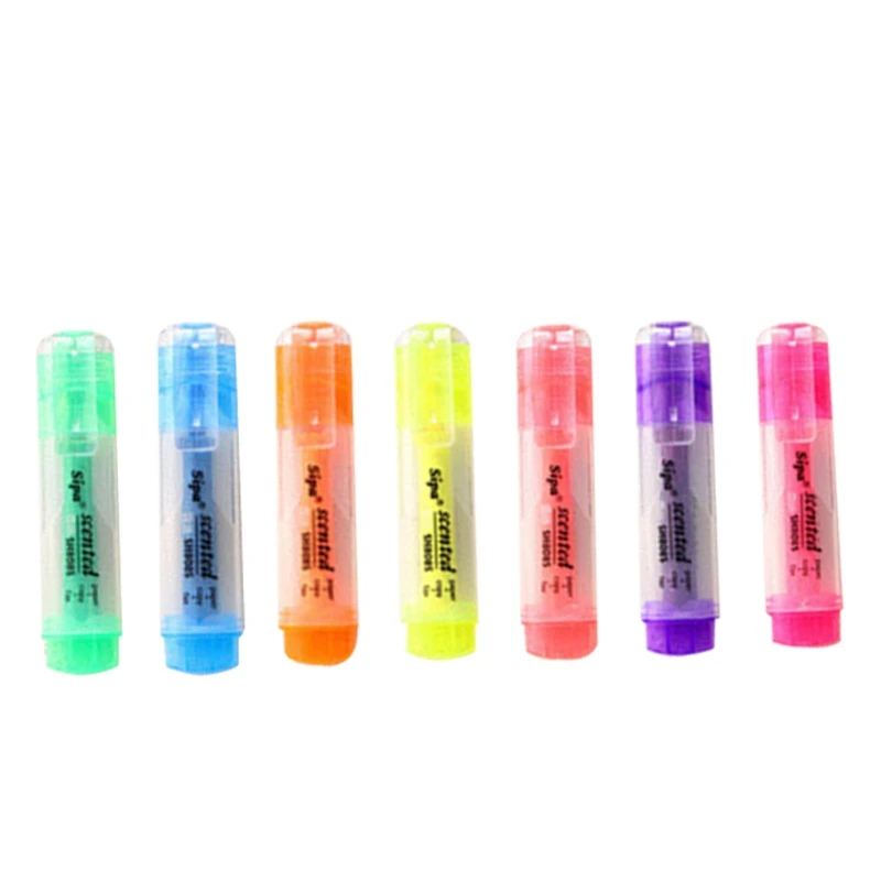 

Highlighters Art 7 Assorted Colors Highlighter Pens Tip Dry-Quickly Non-Toxic Highlighter Markers for Adults Kids