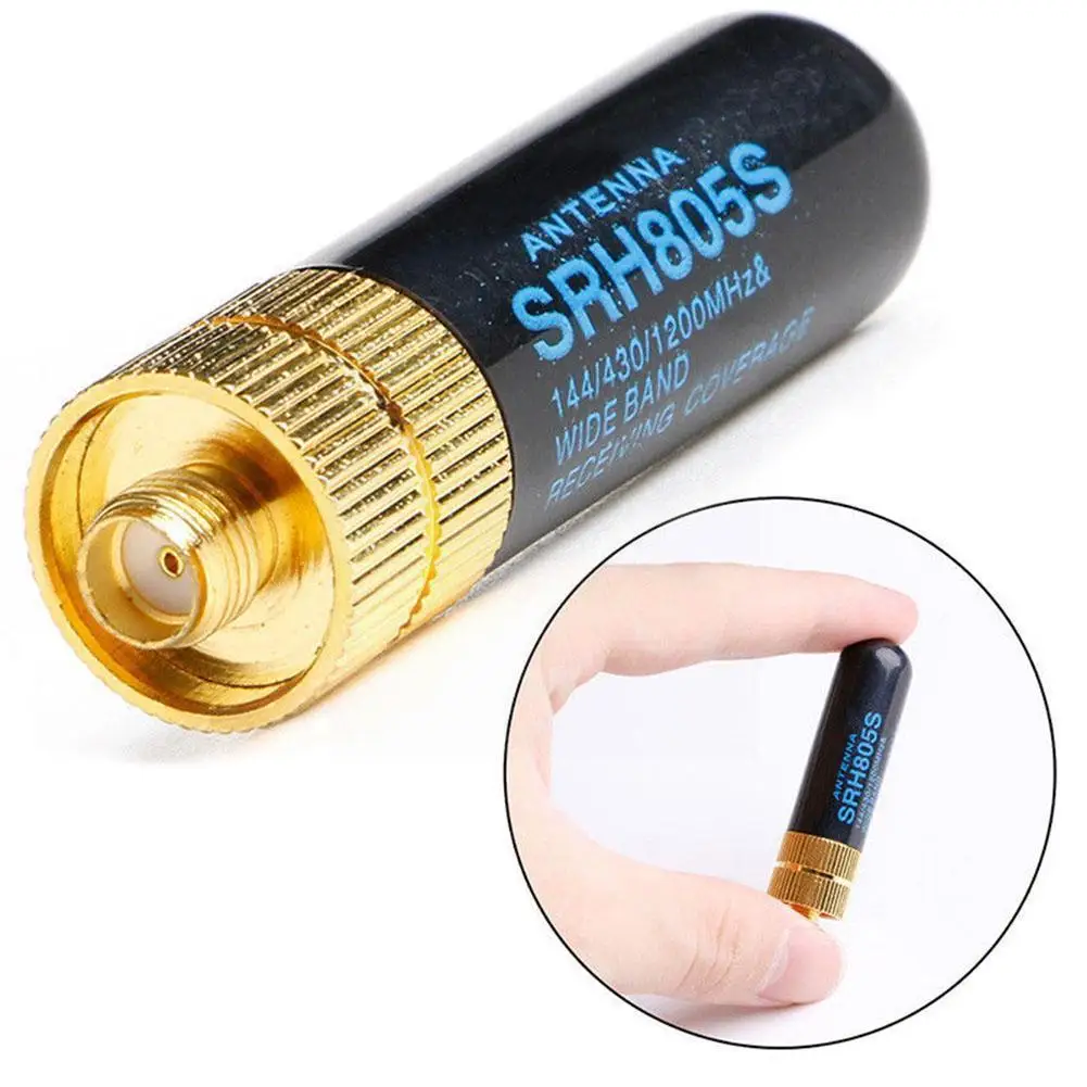 

1pc Walkie Talkie Antenna Srh805s 4.5cm Short Antenna Sma-f Female Vhf/uhf For Baofeng Uv-5r Two-way Radio Accessories I2e8