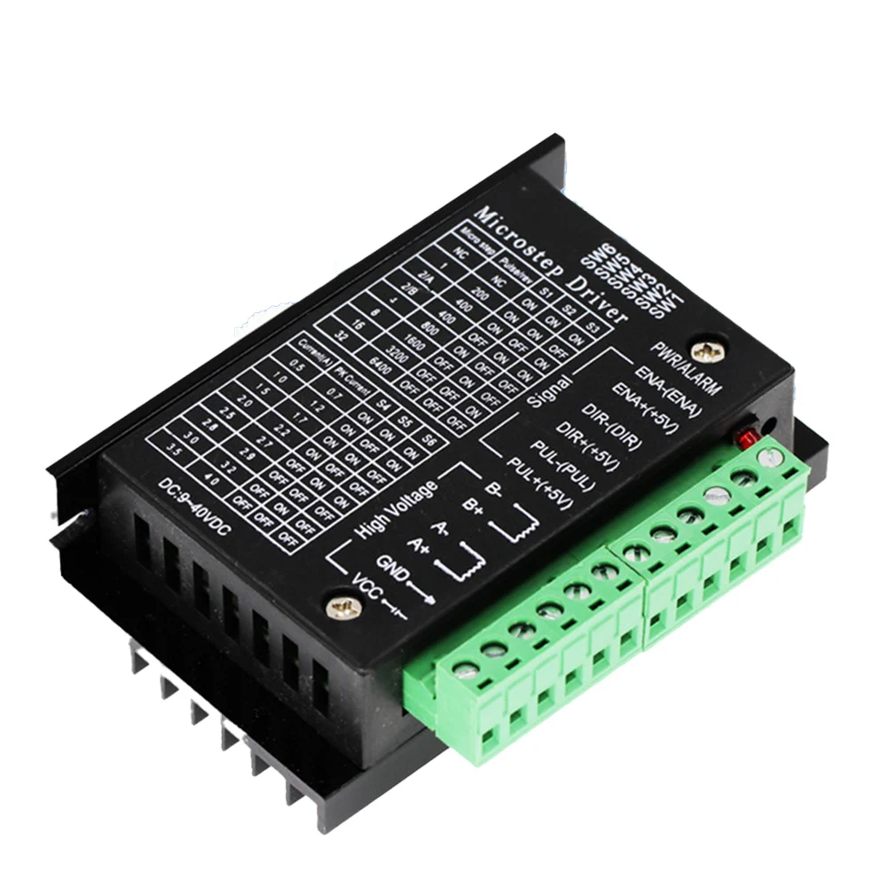 

TB6600 обновленный Драйвер шагового двигателя Nema 23 Nema 34 42/57/86 сегментов 4A 42 в DC контроллер двигателя для гравировального станка с ЧПУ
