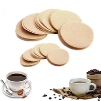 100pcs round coffee filter paper 55mm 64mm coffee moka pot paper filter drip leaking pot universal coffee filters coffee tools