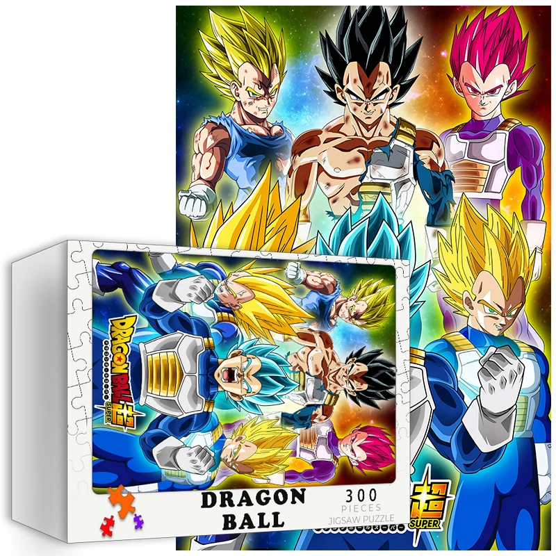 

Vegeta Super Saiya Wooden Jigsaw 300 Pieces Puzzles Cartoon Anime Picture Wood Puzzle Adults Kids Decompression Toys Games Gift