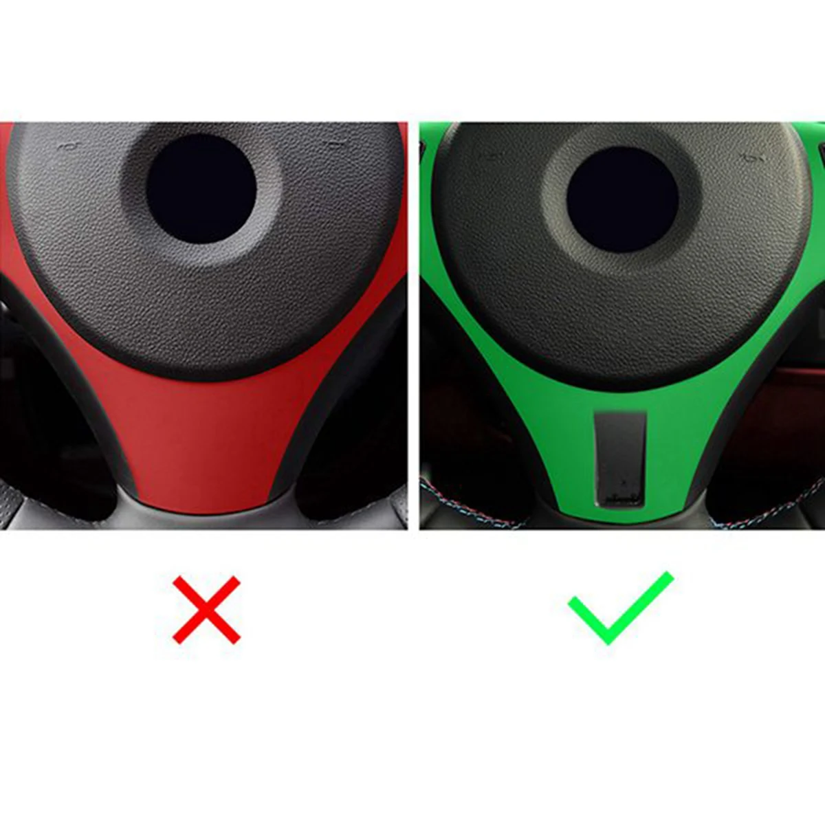 Автомобильная отделка рулевого колеса из углеродного волокна LHD для BMW 3 серии E90