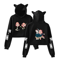 2022 new autumn winter woman clothes spyxfamily sweatshirts anime hoodies kawaii streetwear jacket cat ears long sleeve pullov