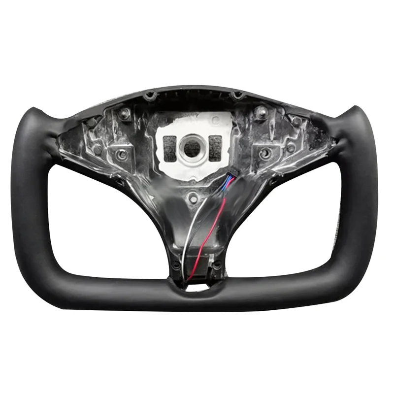 

Yoke Racing Custom Style Steering Wheel Leather for -Tesla Model X Model S with Heated