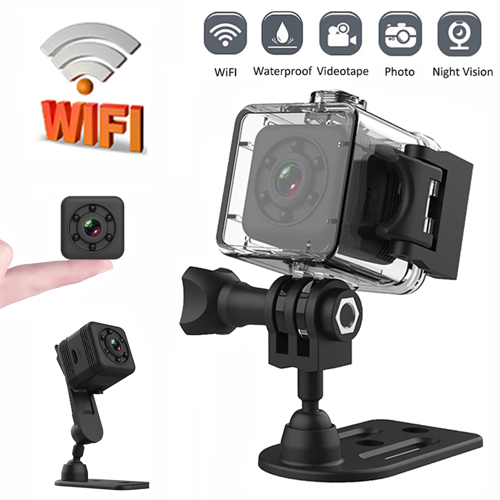 Купи SQ29 1080P WIFI IP Camera Night Vision Security Sports Action Monitor Mini Cam Motion Detection DVR Camcorder DV Video Recording за 593 рублей в магазине AliExpress