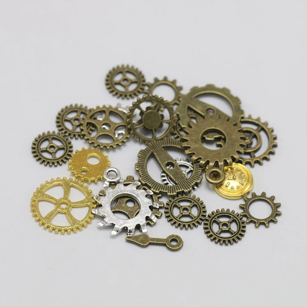 

DIY Necklace Supplies Charms Bulk Steampunk Gear Accessories Jewelry Making Pendant