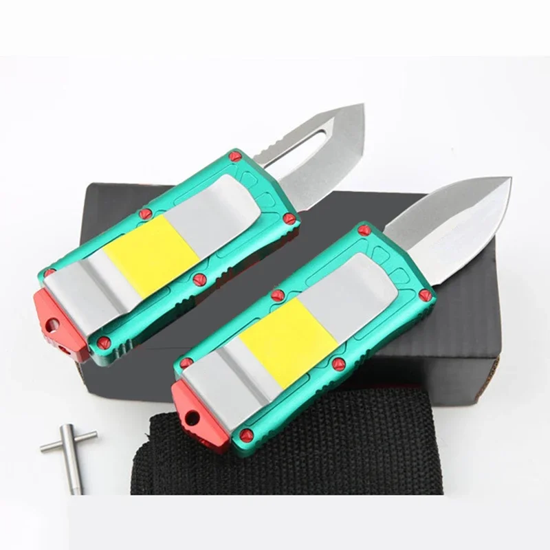 Мини-нож Bounty Hunter EXOCET двойного действия 5CR15MOV лезвие T6-6061 аль-ручка пончик