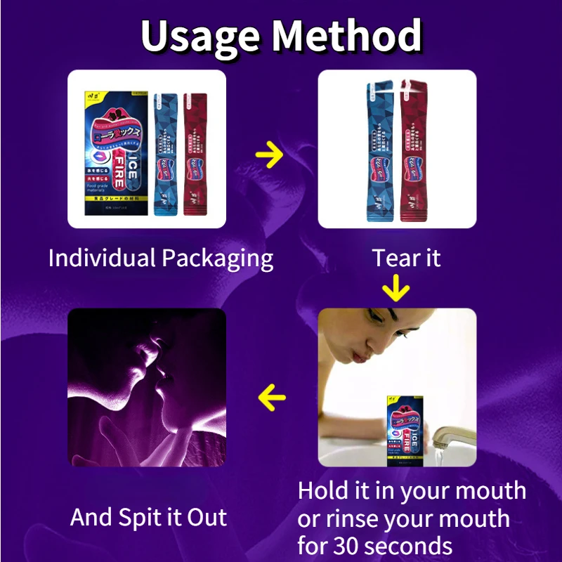 Фруктовая съедобная смазка на водной основе 10 шт