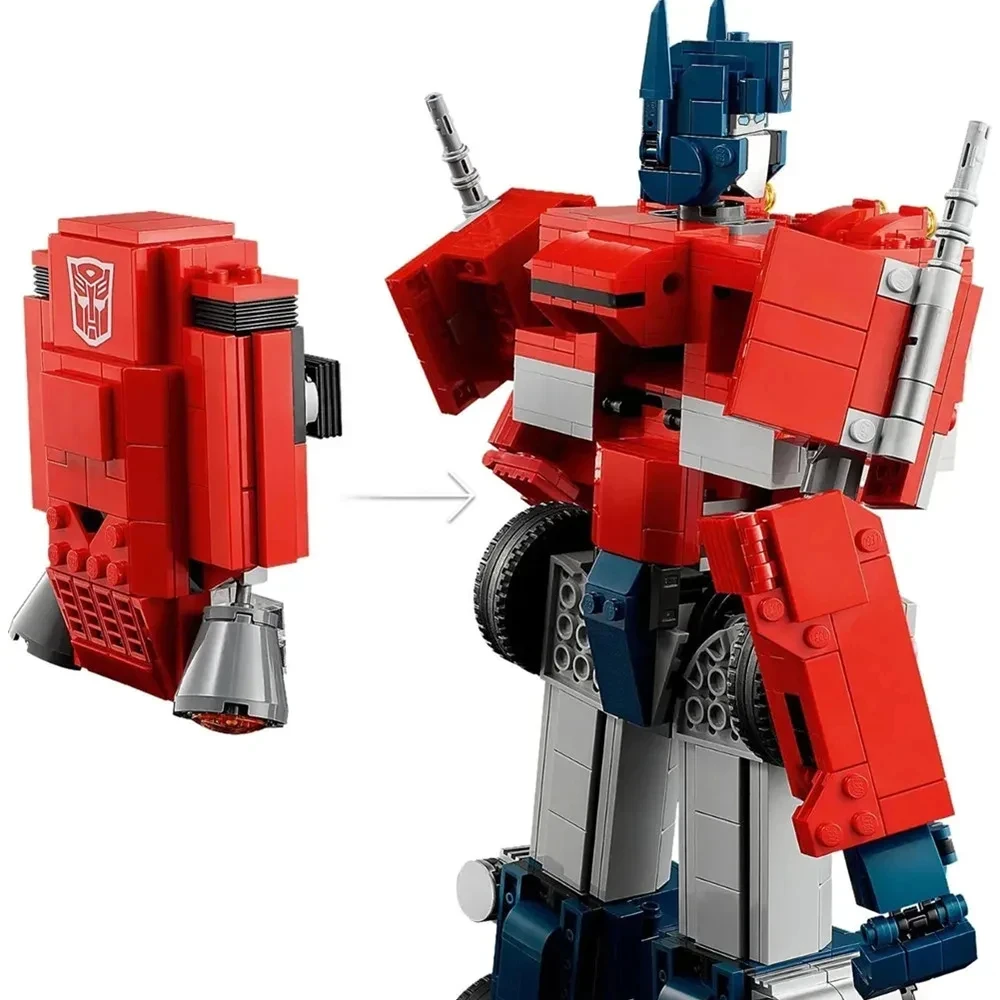 

1508PCS Transformation Robot Car Toys 10302 Optimus Prime Truck Autobot Deformation Movies Building DIY Model Blocks for Kids