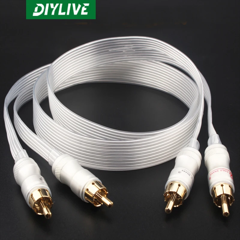 

Высокочистый ленточный посеребренный провод, усилитель мощности Hi-Fi аудиосигнала, провод для CD-машины, двойная головка лотоса