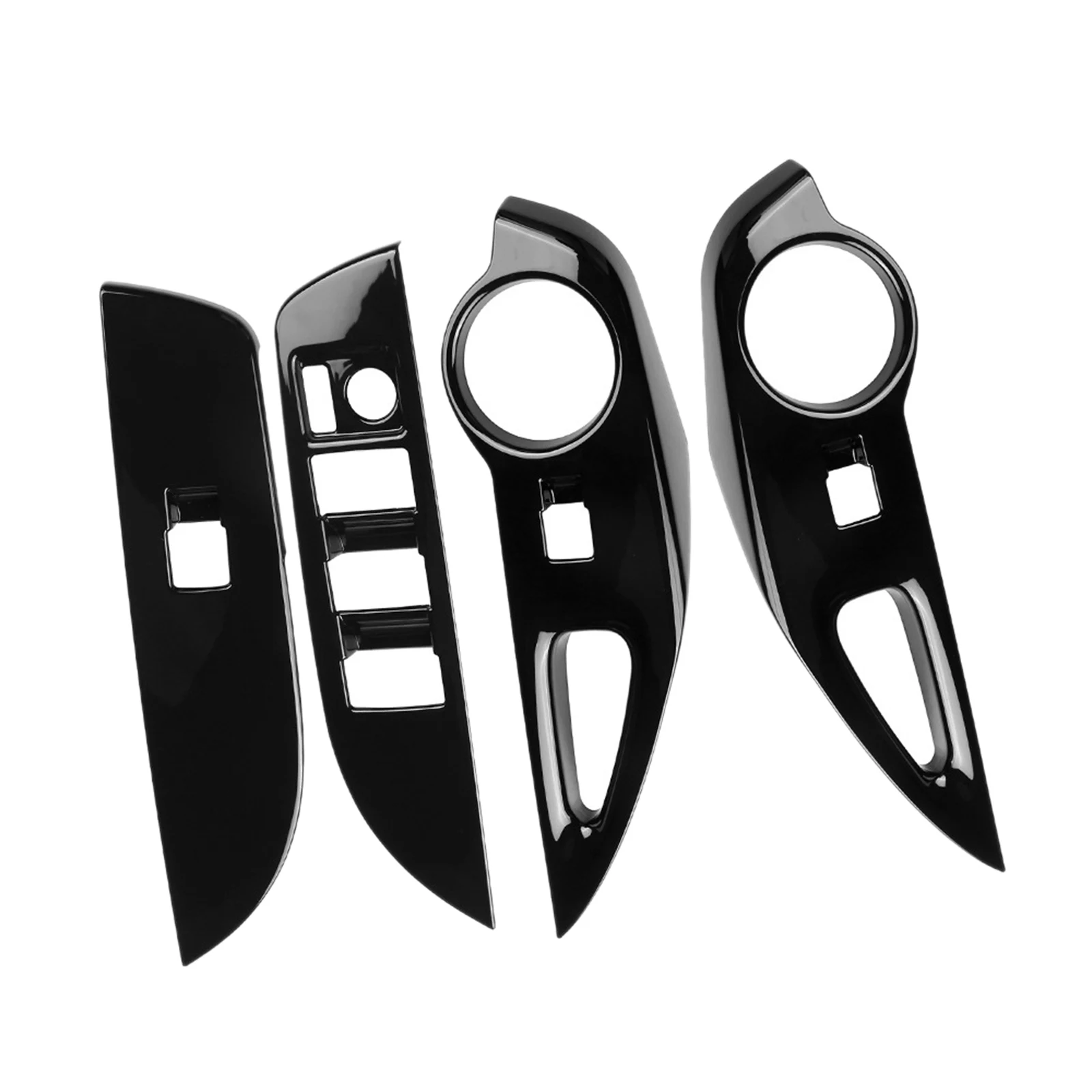 

Car Glossy Black Window Glass Lift Button Switch Cover Trim Door Armrest Panel for Toyota Corolla Cross 2021 2022