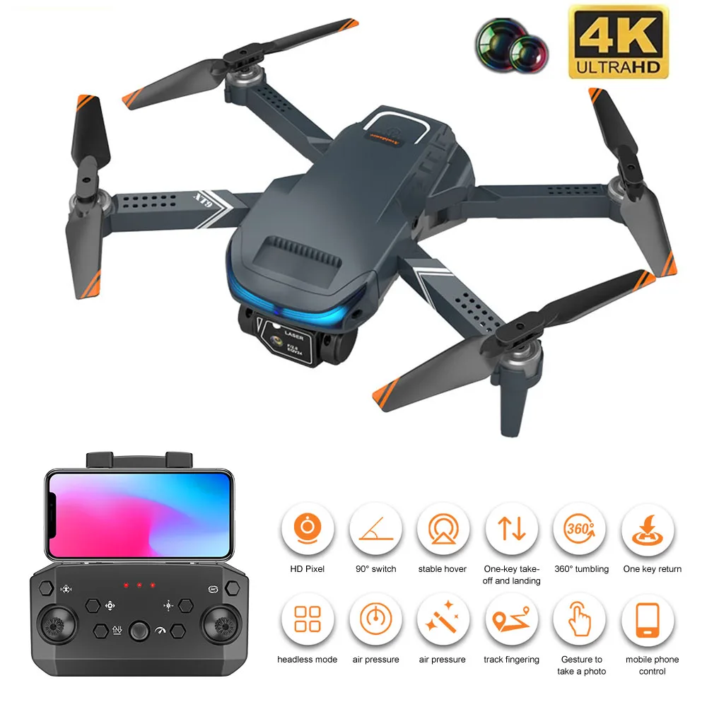 

2022 New Mini XT9 RC Drone 4K HD Camera Wide Angle Professional Aerial Photography Foldable Quadcopter Follow Me Helicopter Toys