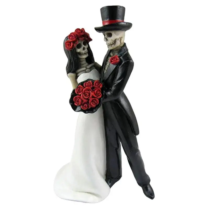 

Skeleton Couple Statue Love Never Dies Married Couple Figurine Hand Painted Sweet Couple Gift For Valentine's Day Anniversary