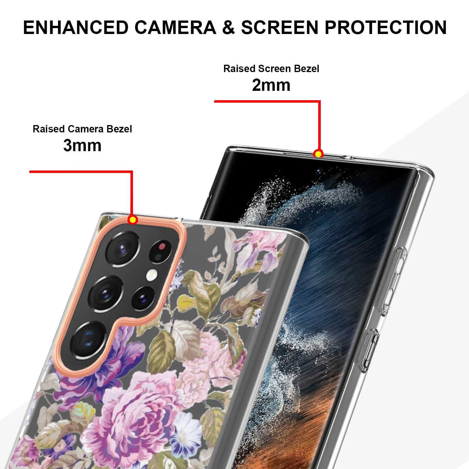 Pink Smartphone Covers For etui Samsung Galaxy S22 Ultra Anime Accessory Case sFor Movil capinha Bumper Sansum