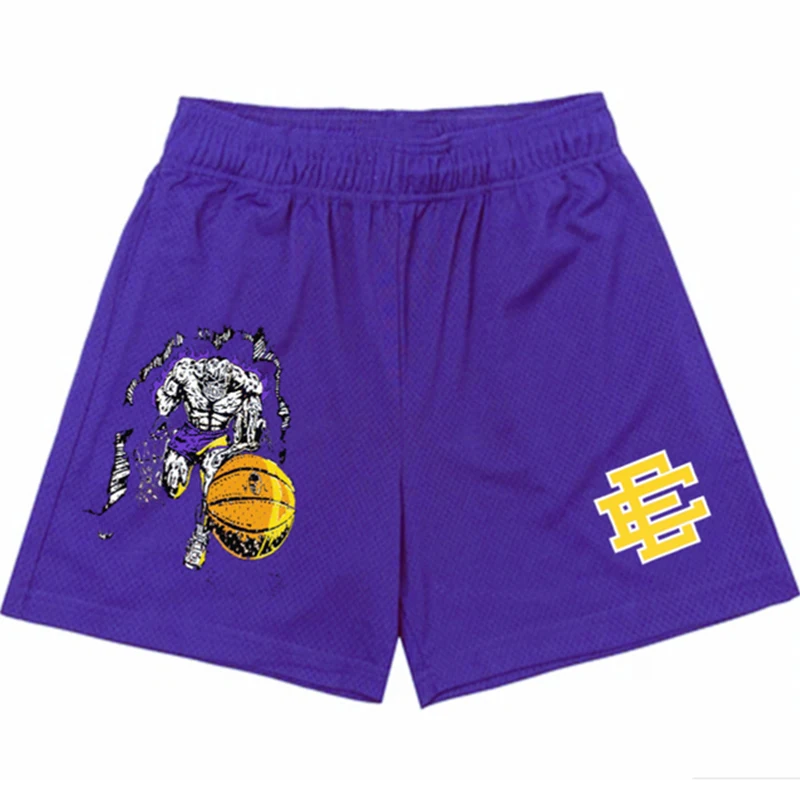 

2022 EE Basic Shorts Men fitness shorts beach pants basketball training pants street trend sweatpants mesh breathable Men shorts