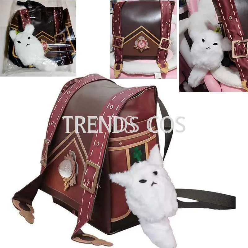 Genshin Impact Klee Cosplay Costume Backpack Dodoco Wig Klee Kids Outfits Dress Backpack Shoes Boots Halloween Carnival Comic