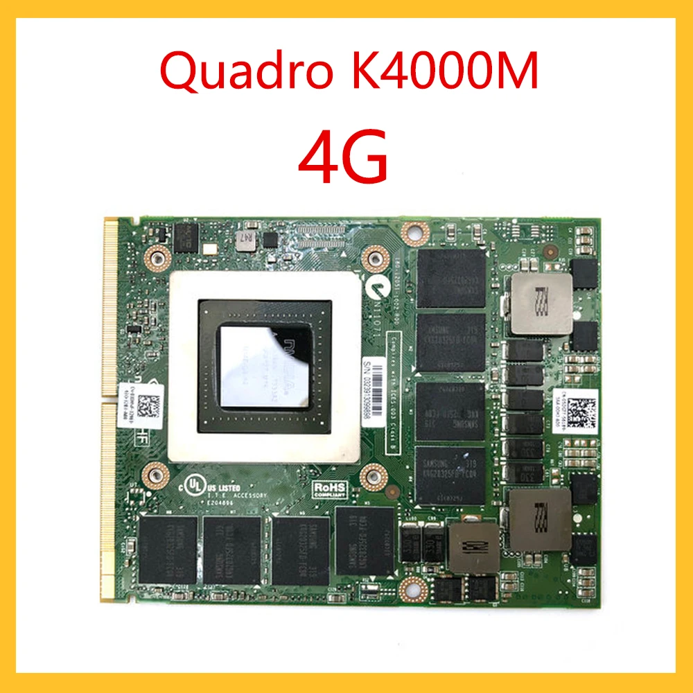

Оригинальная видеокарта Quadro K4000M 4G, графическая карта для ноутбука, графическая карта для рисования