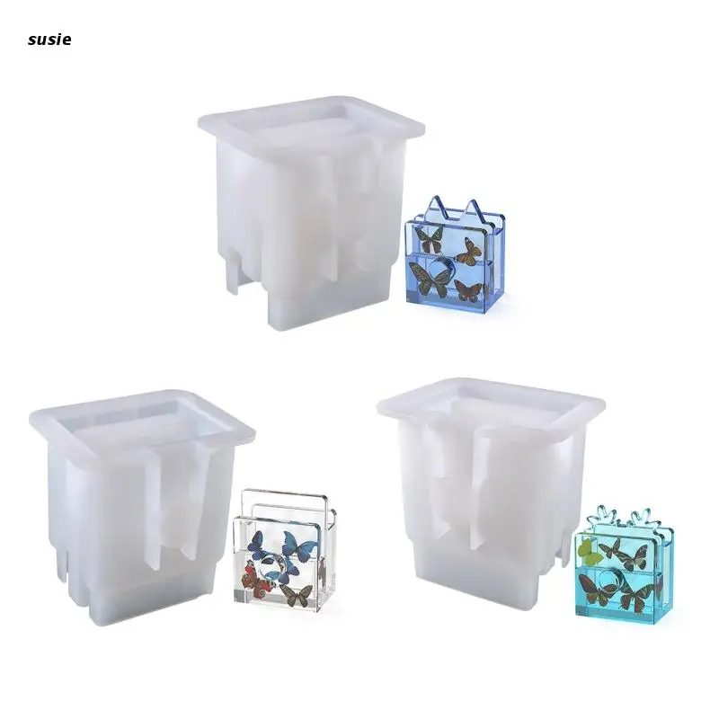 

X7YA Pencil Holder Phone Stand Silicone Mould Eye Holder Resin Mold for DIY Bracket