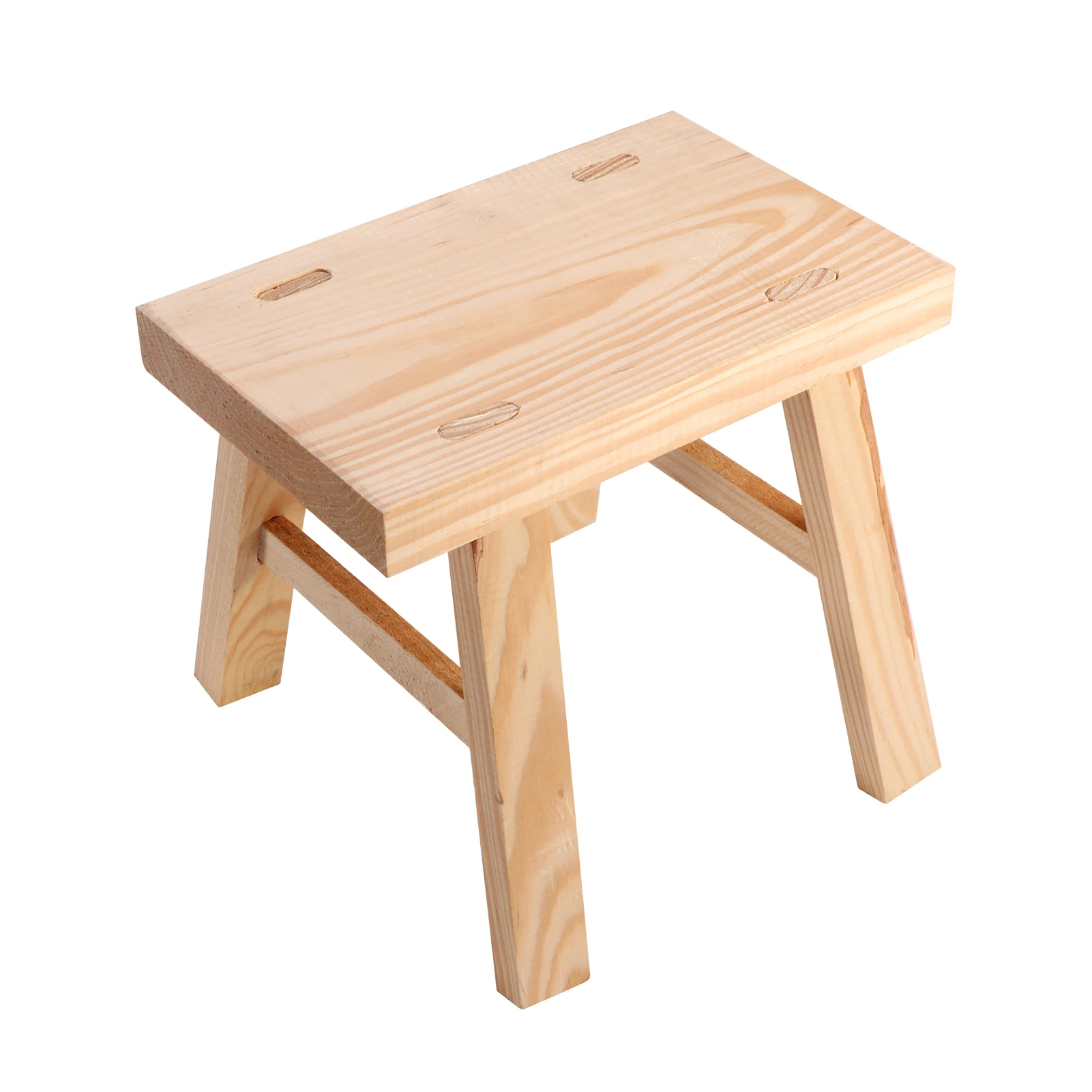 

Heavy Duty Home Furniture Practical Kids Adult DIY Rectangle Universal Wood Stool Indoor Outdoor Simple Tenon Living Room
