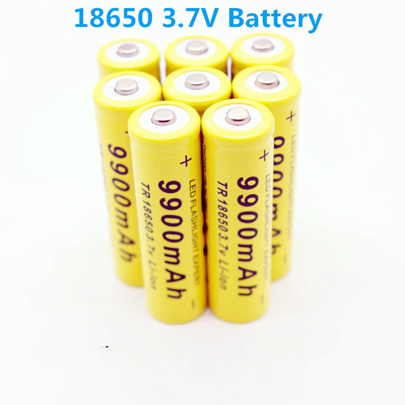 

18650 Batterie 3.7 V 9900mAh Lithium-ionen-akku Für LED Taschenlampe Batery Li-ion Batterie + Kostenloser Versand