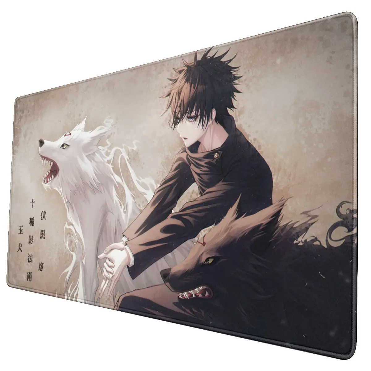 

Anime Jujutsu Kaisen Laptop Mouse Pad Keyboard Carpet Fushiguro Megumi XL Anti-slip Natural Rubber Mousepad for Computer