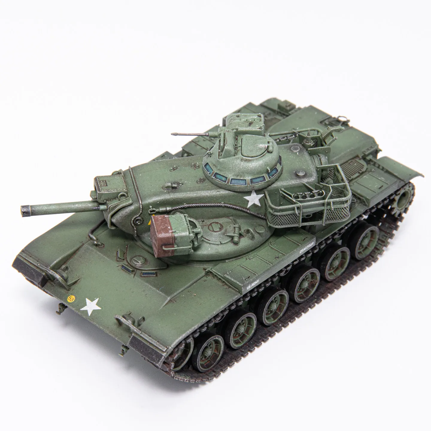 Фото Масштабная модель AM 1:72 из смолы # Модель основного боевого танка 53 M60A2, военная техника, классические игрушки, подарки, сувениры, статическая модель для демонстрации №3