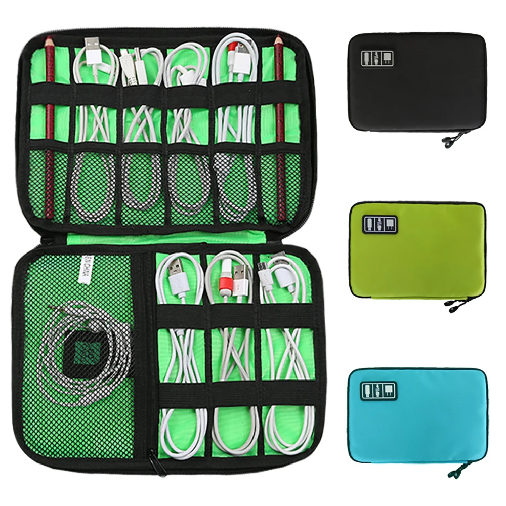 Electronics Accessories Organizer Bag Universal Travel Digital Storage Case for Portable Charger Cables Earphone Power Bank
