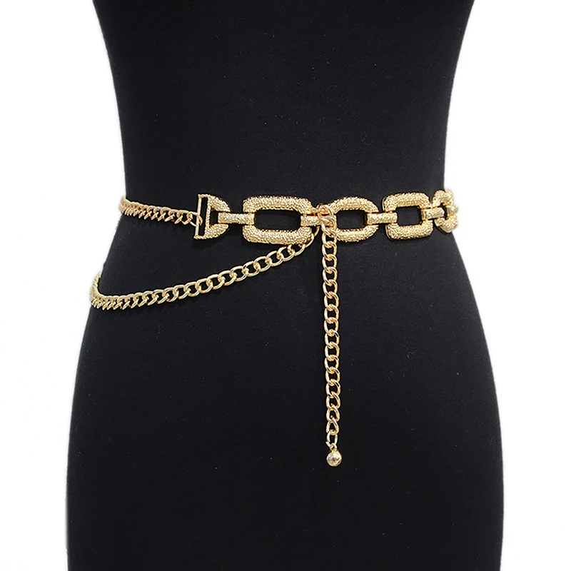 

Summer Fashion Ladies Casual Belt Trendy Slim Fit Metal Chain Women's All-match Clothing Decoration Jewelry Dress Waist Chain