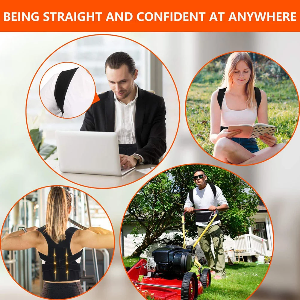 

Heat Pad Hunchback Correction Belt Convenient Straightener Student Posture Corrector Strap M Reusable Household Adult Brace